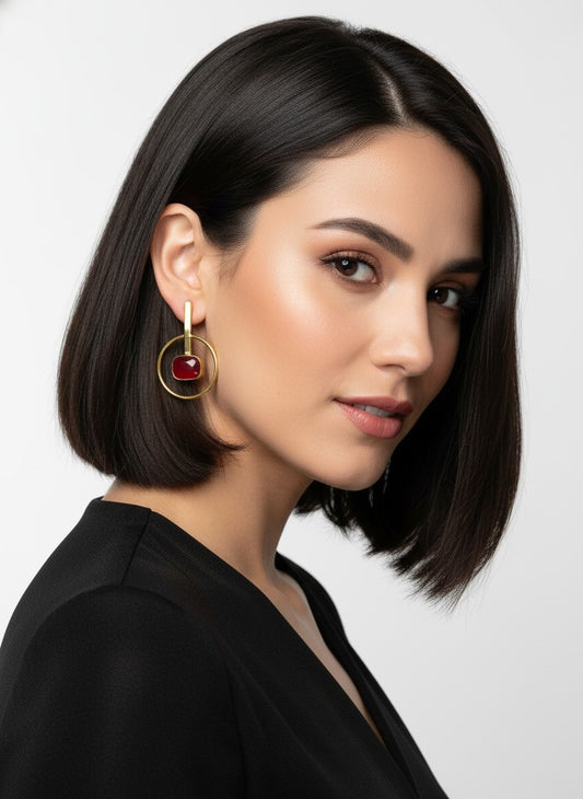 Trendy Premium Quality Gold Plated Handmade Dangler Earrings for Women