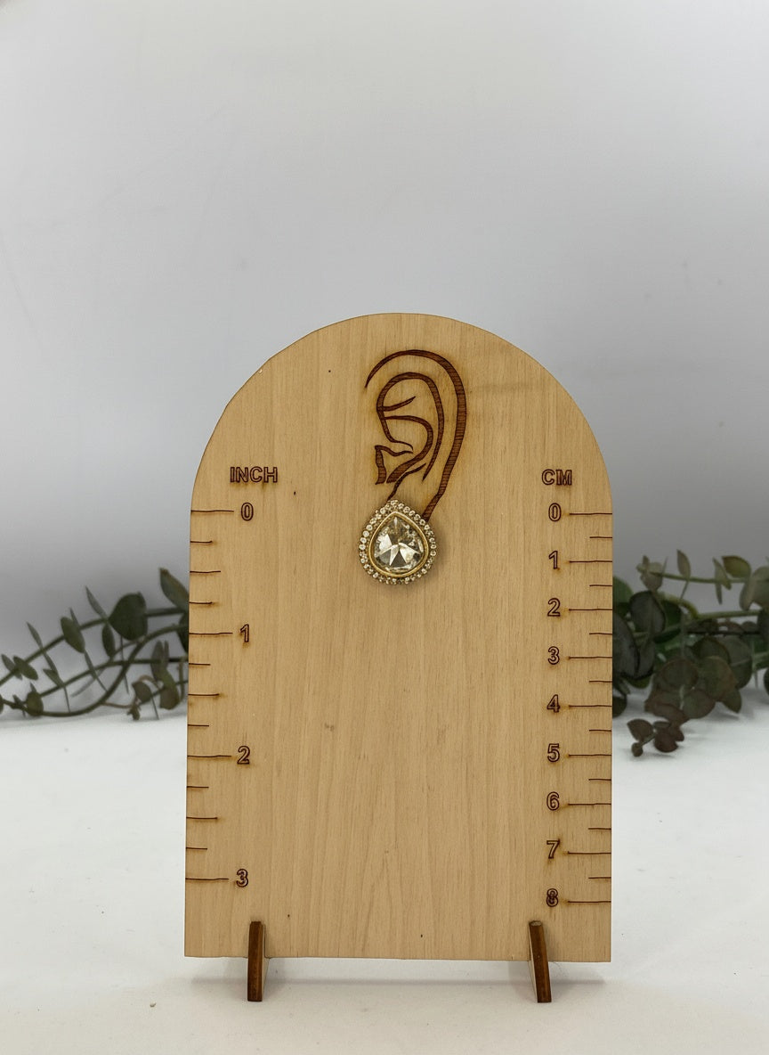 Handcrafted Gold Kundan Lariat-Style Necklace Set