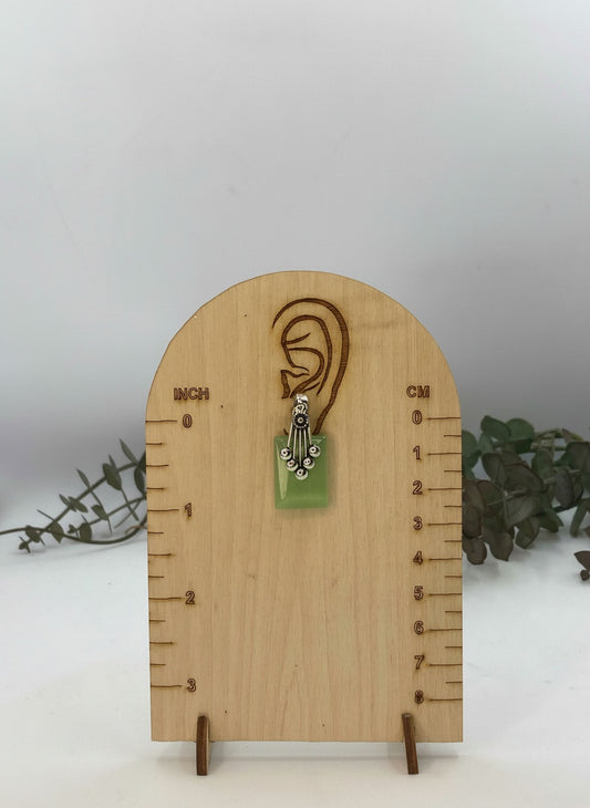 Silver Oxidized Neck chain Pendant Necklace set in Geometric pattern Monalisa Stones