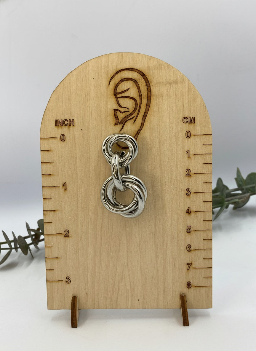 Trendy Silver Plated Lightweight Dangler Chunky Earrings for Women