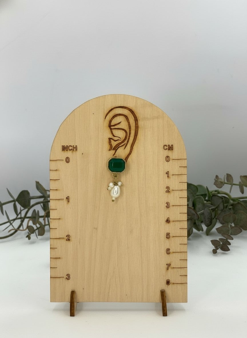 Gold Plated Crystal Stone and Beads Long Necklace Set for Women - All Occasions