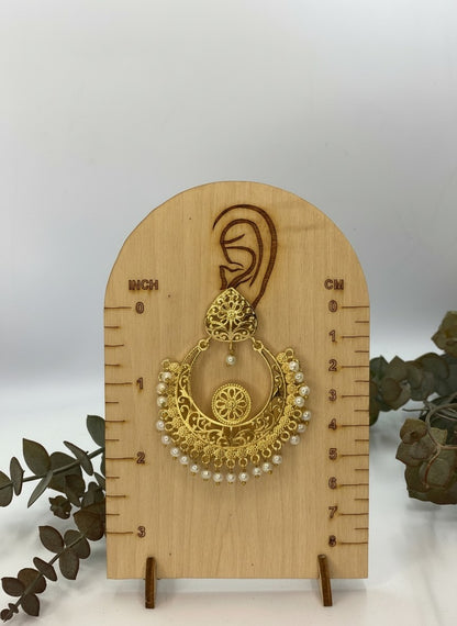 Designer Gold Plated Chandbali Earrings for Women