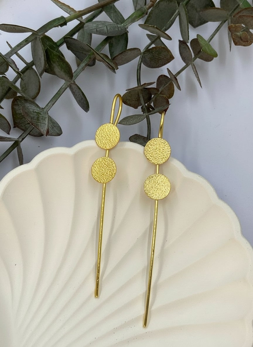 Gold plated Round Ethnic Earcuff for Women