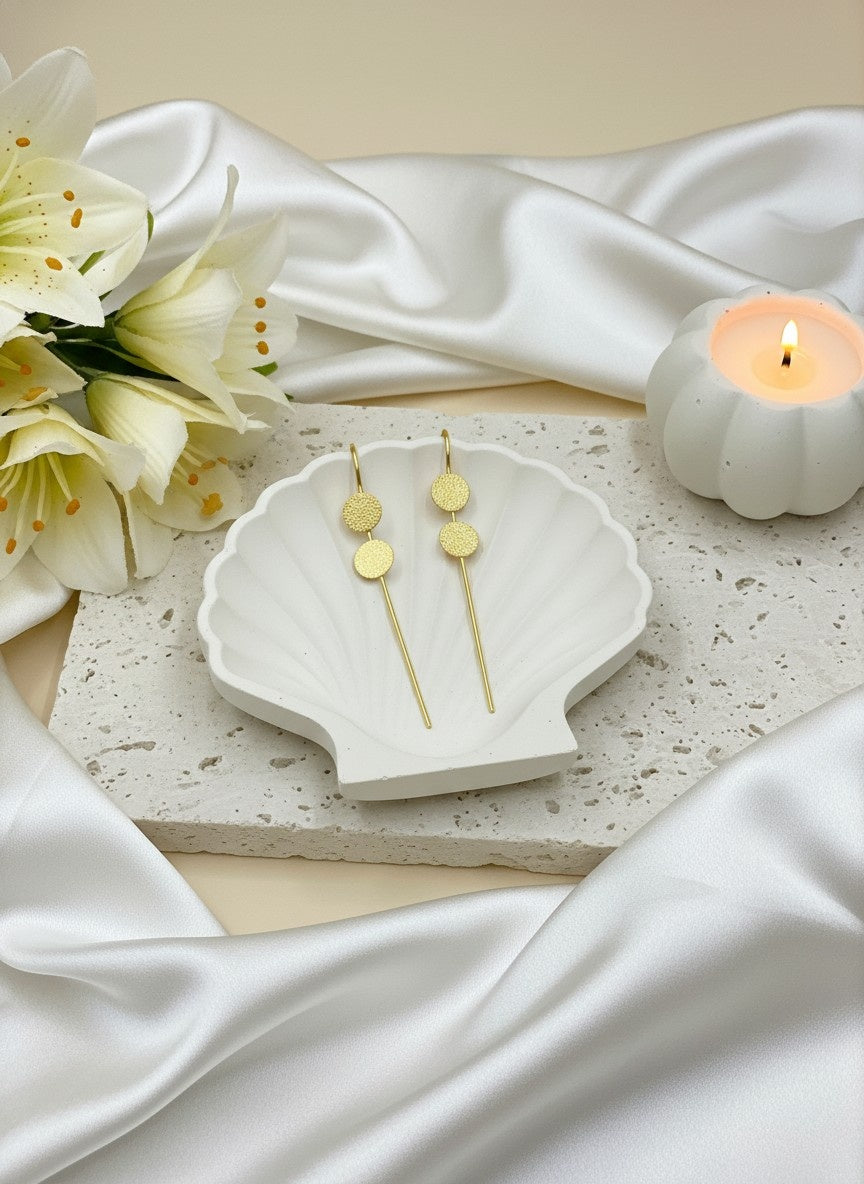 Gold plated Round Ethnic Earcuff for Women