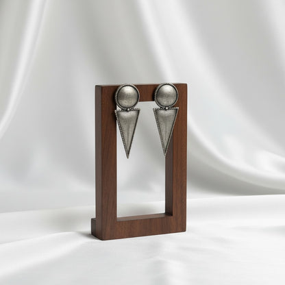 Vintage Style Brass Stud Earrings for Women