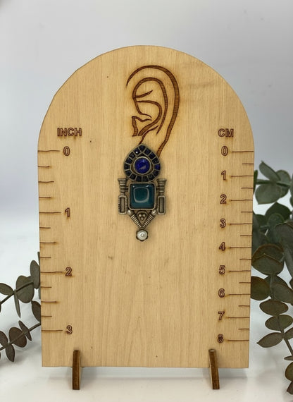Traditional Stud Earrings with Monalisa Stone and Pearl Drop for Women