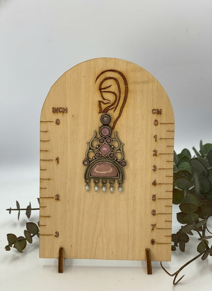 Silver Oxidized Stone Dangler Earrings