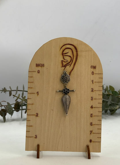 Silver Oxidized Floral Tribal Cone Drop Earrings for Women - All Occasions wear