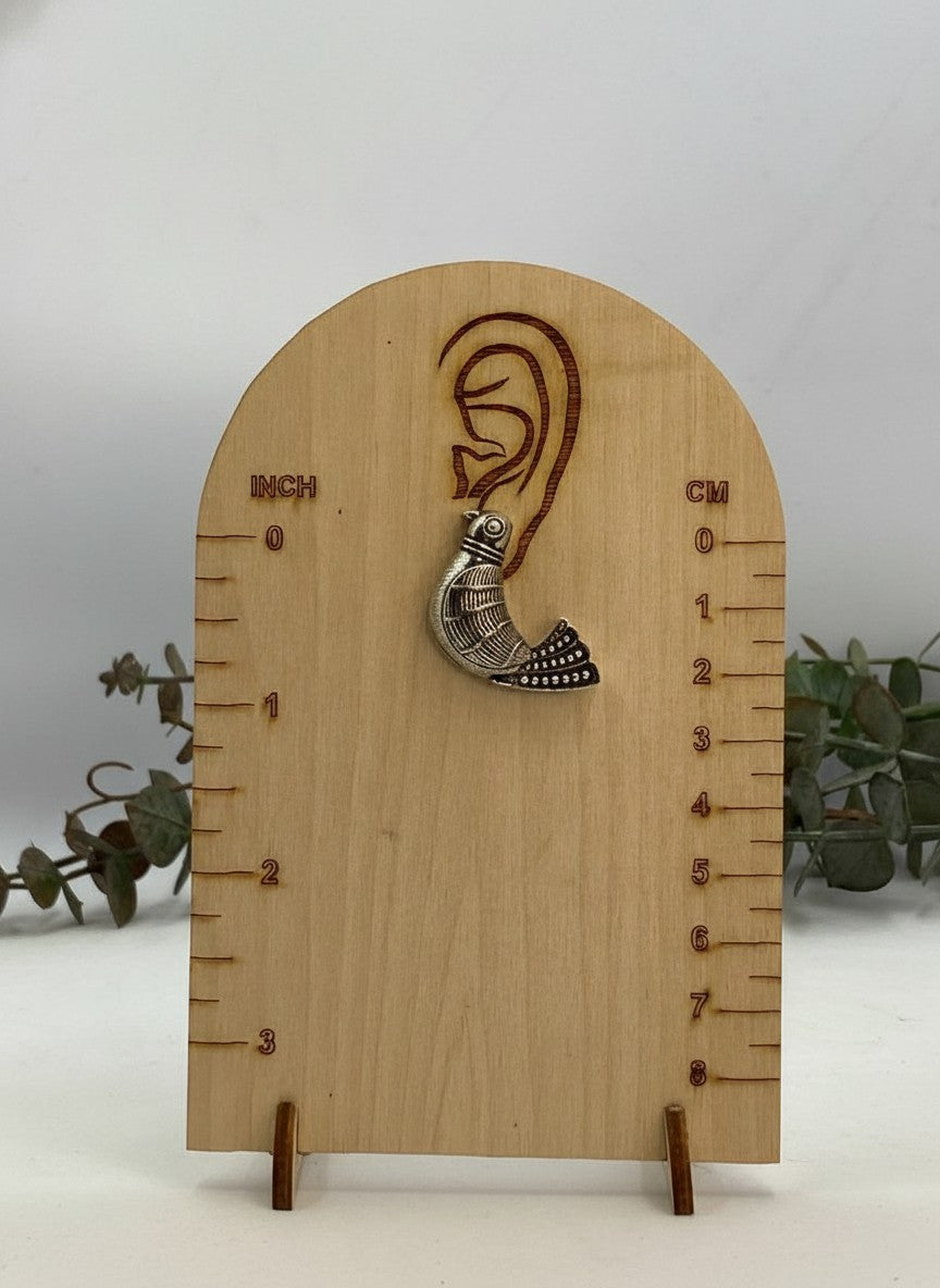 Silver Oxidized Bird Motif Statement Stud Earrings for Women - All Occasions