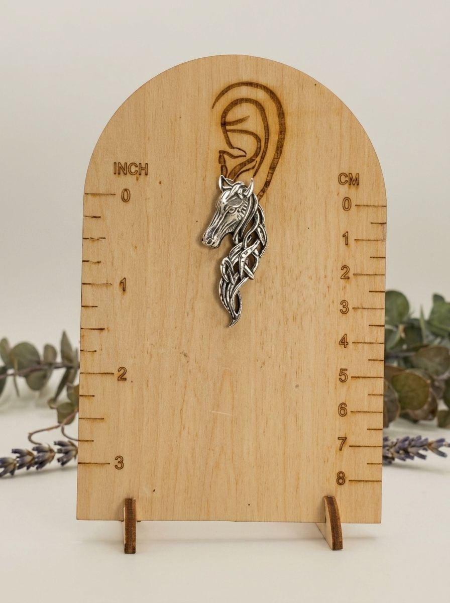 Handcrafted Silver Oxidized Horse Motif Statement Earrings for Women – Contemporary Wear