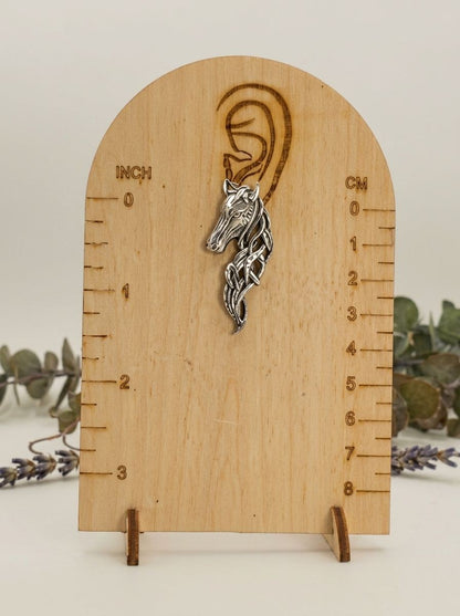 Handcrafted Silver Oxidized Horse Motif Statement Earrings for Women – Contemporary Wear