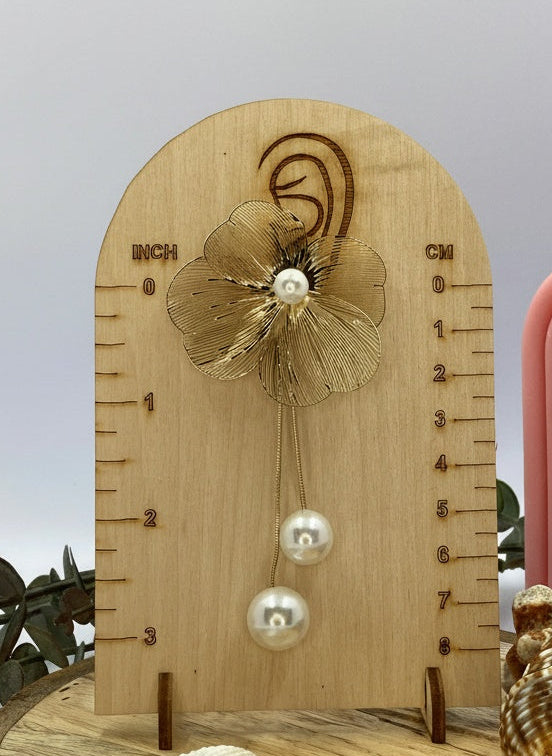 Trendy Pearl Floral Dangler Earring for Women