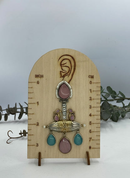 Fusion Monalisa Stone Statement Dangler Earrings for Women - Special Occasions