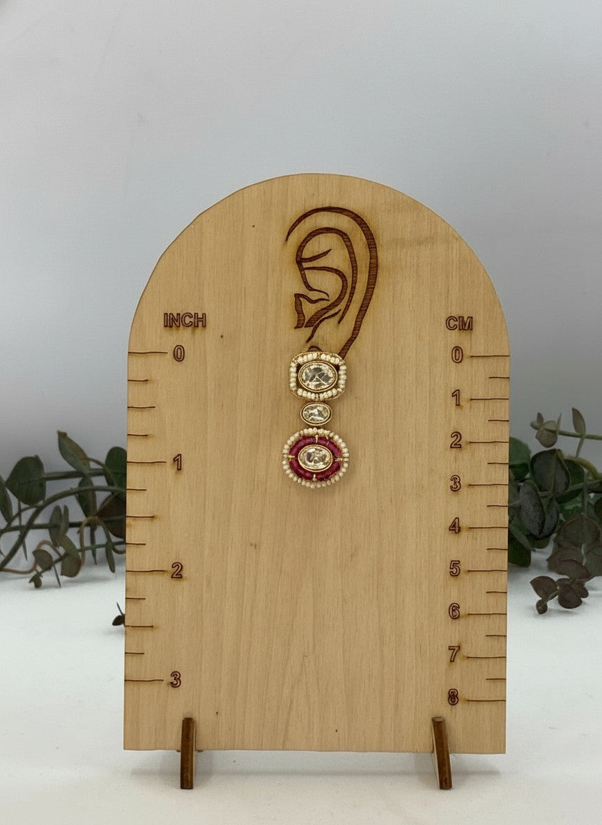 Heirloom handcrafted 22K Gold Plated Premium Kundan Choker Necklace Set