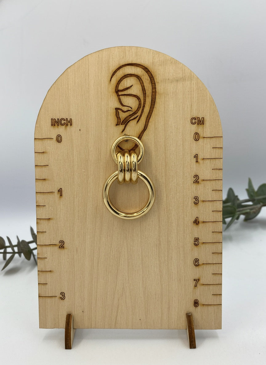 Gold Plated Geometric Trendy Chunky Dangler Earrings for Women 