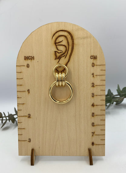 Gold Plated Geometric Trendy Chunky Dangler Earrings for Women 