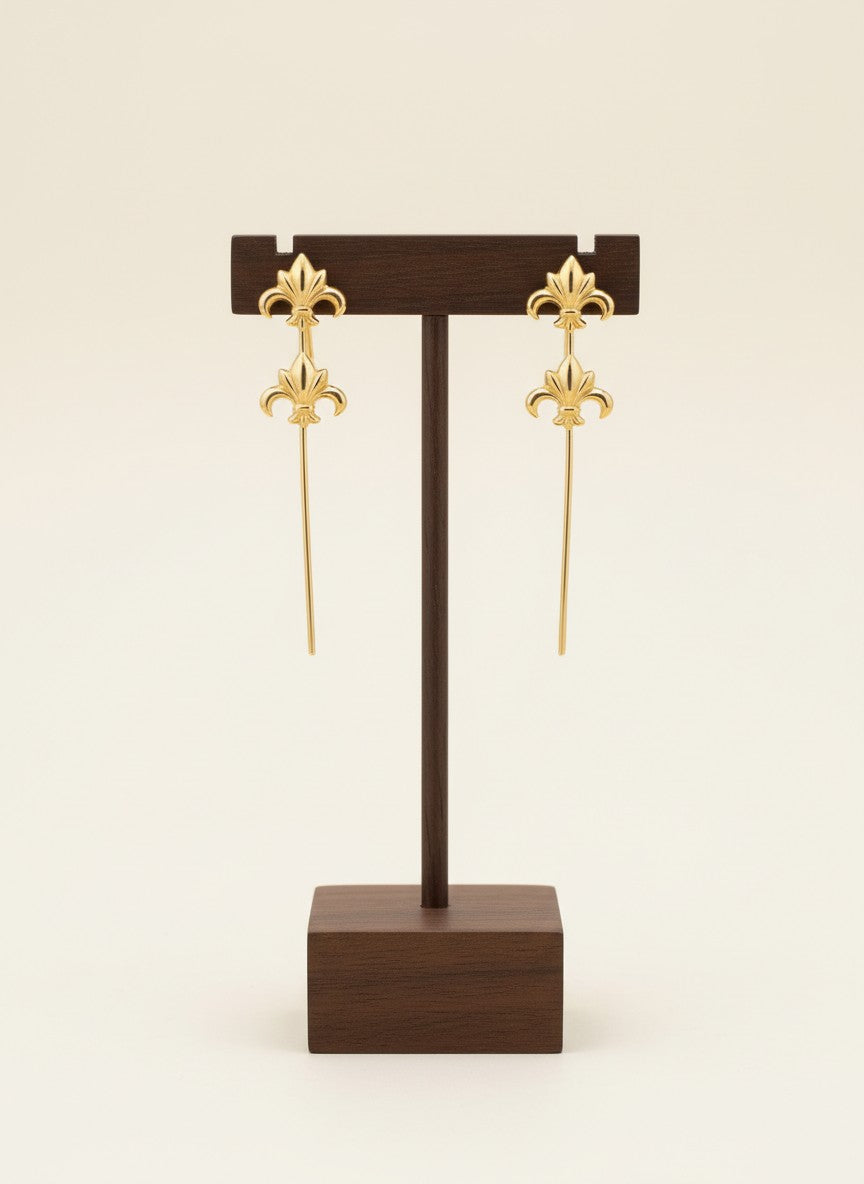 Royal Fleur Gold Pierced Ear Cuff Earring for Women - All occasion wear