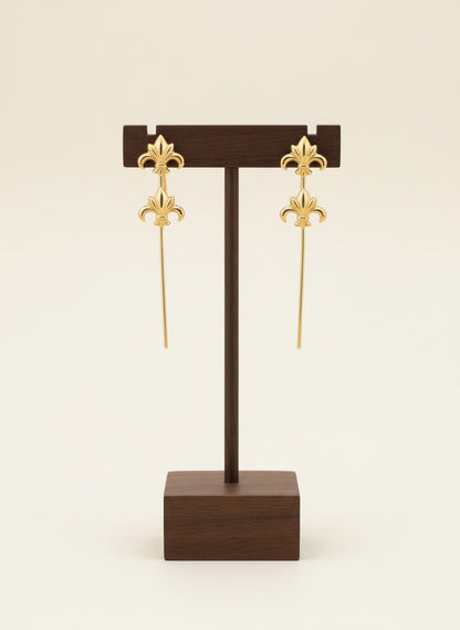 Royal Fleur Gold Pierced Ear Cuff Earring for Women - All occasion wear