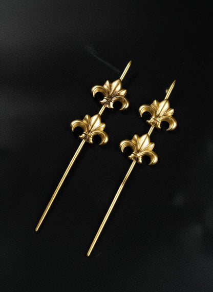 Royal Fleur Gold Pierced Ear Cuff Earring for Women - All occasion wear