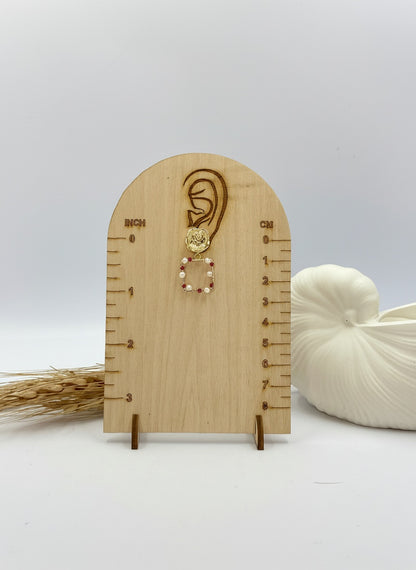 Gold Plated Trendy Freshwater Pearl Beads Drop Earring for Women