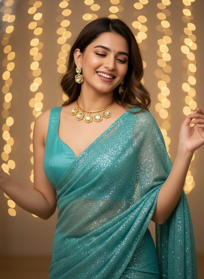 Traditional Hasli style Gold-Plated Kundan Necklace Set for Women