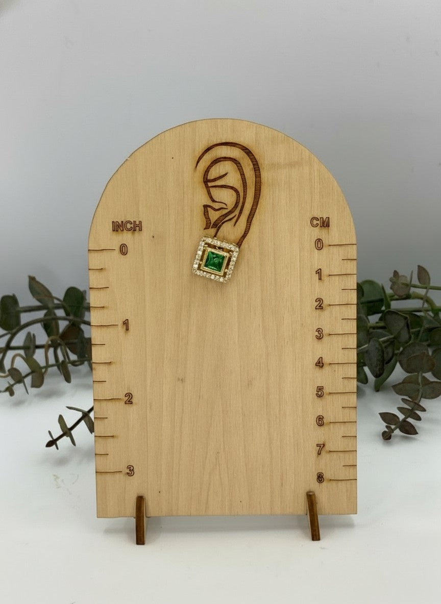 Designer Premium 22k Gold Plated Kundan Stone Pendant Necklace Chain Set with Earrings