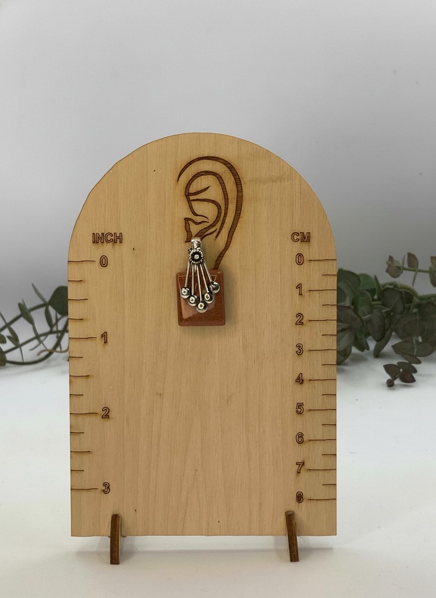 Silver Oxidized Ethnic Chain Necklace Set in geometric pattern