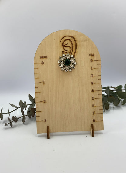 Victorian Gold-Plated Floral Pattern Polki Stud Earrings