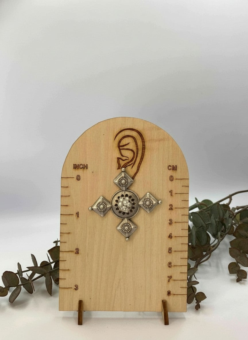 Silver Oxidized Unique Boho Inspired Earrings for Women