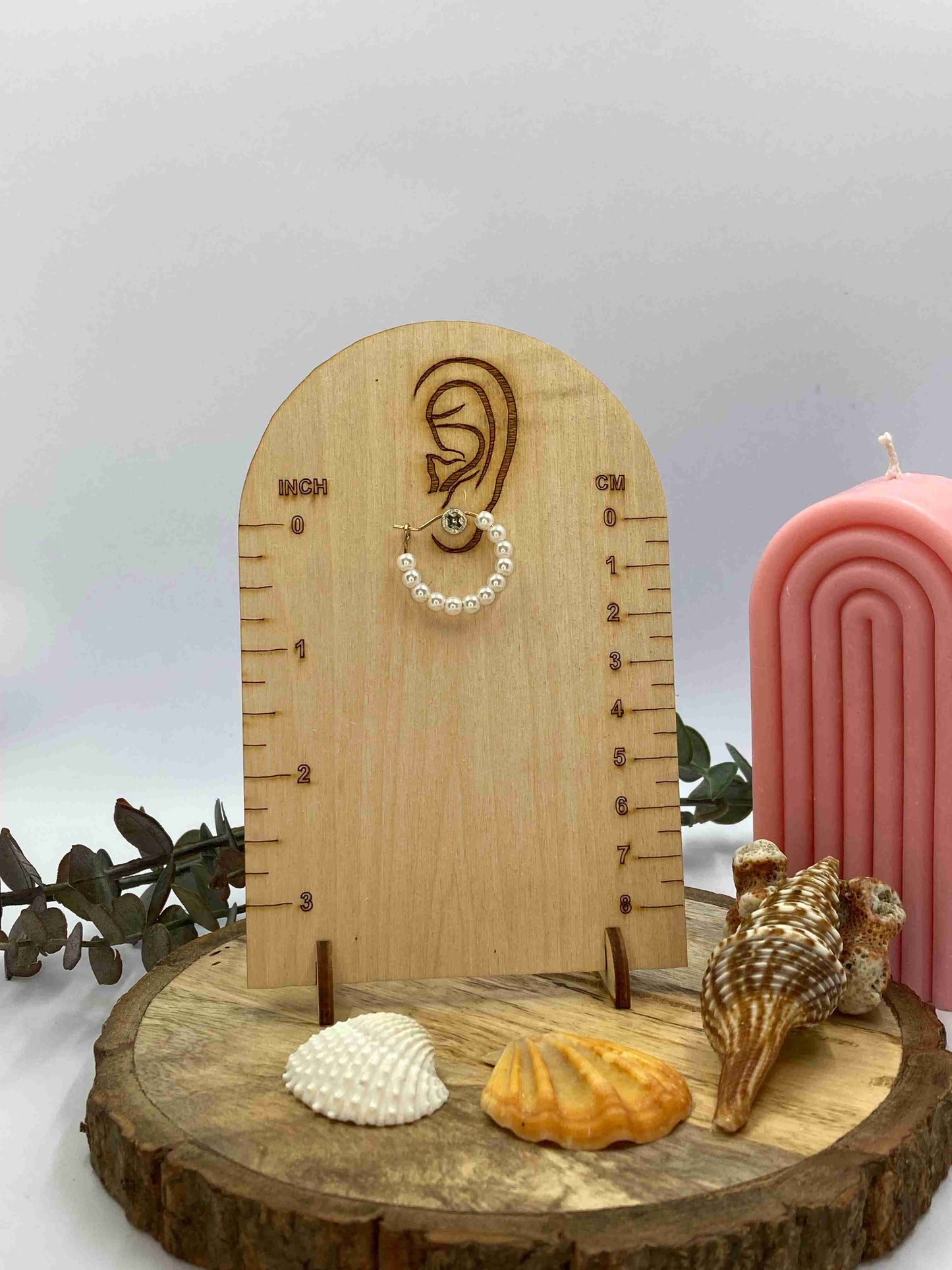 Trendy Gold Plated White Pearl Hoops Earring for Women