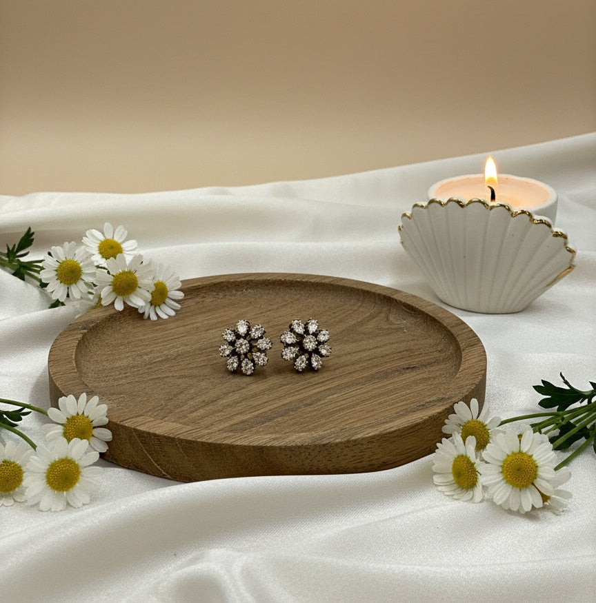 Victorian Gold Plated Polki Necklace Set