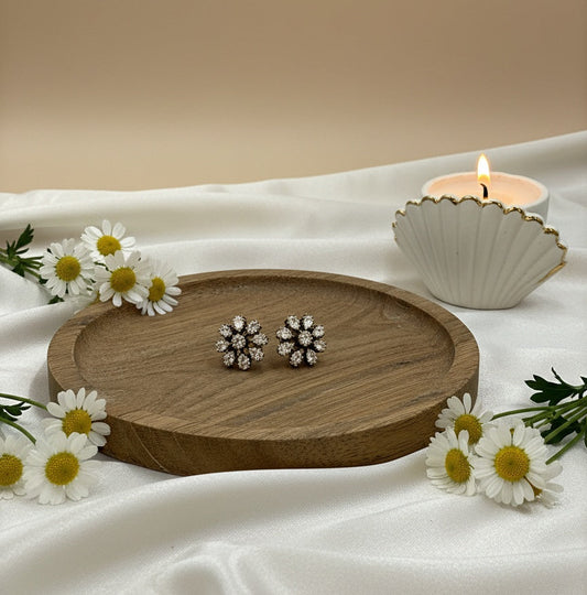 Victorian Gold Plated Polki Necklace Set